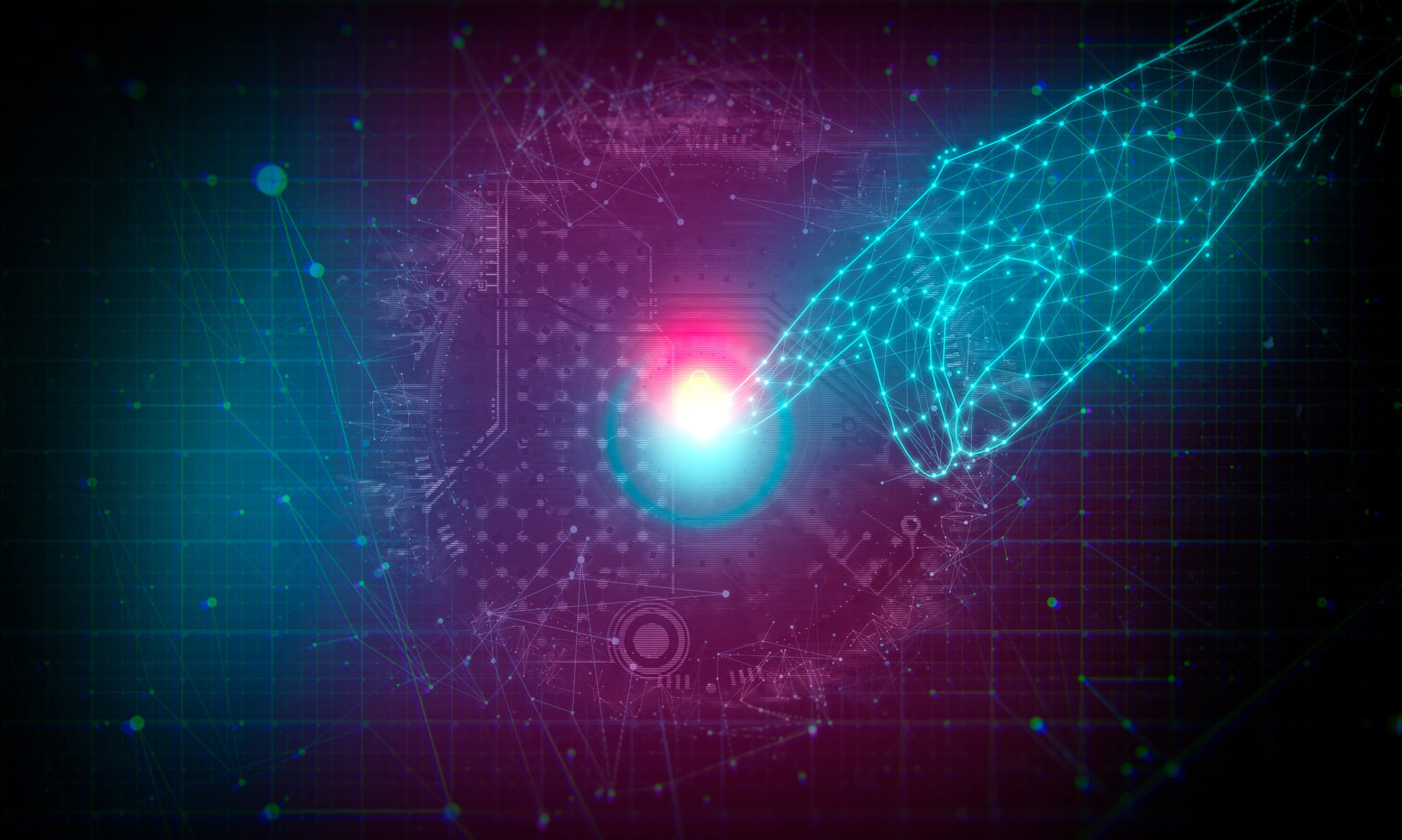 Image d'une main metaphore de la creation d un nft